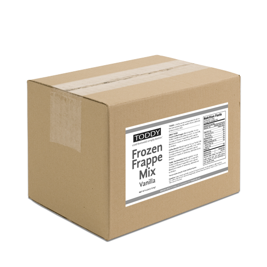 Six Pound box of Toddy cold brew frappe mix in vanilla flavor