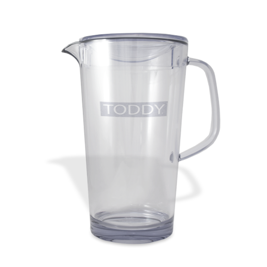 close up shot of Toddy clear 1.9L pitcher