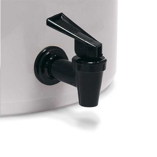 Black plastic spigot for the Toddy commercial model brewer