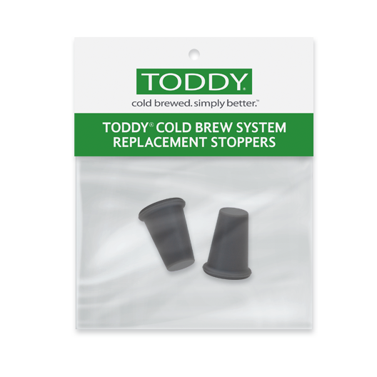 close up shot of Toddy cold brew system silicone stoppers