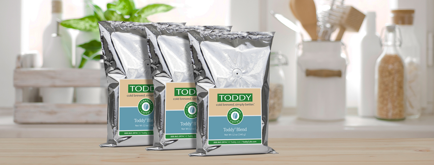 Three Coffee bags of Toddy Specialty Coffee